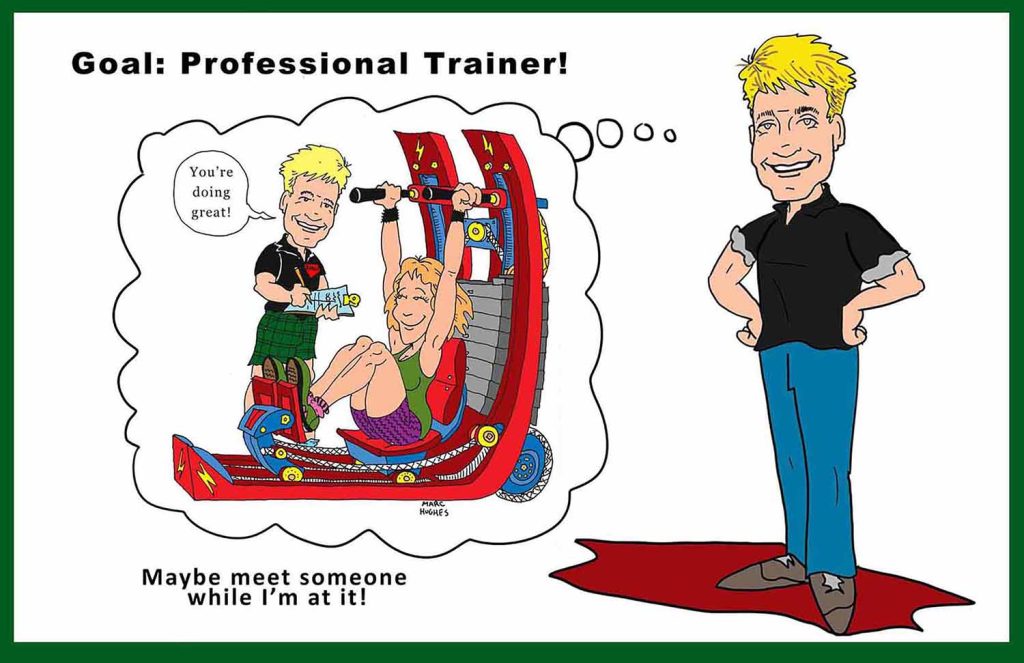 Manifesting Caricatures for goal setting.