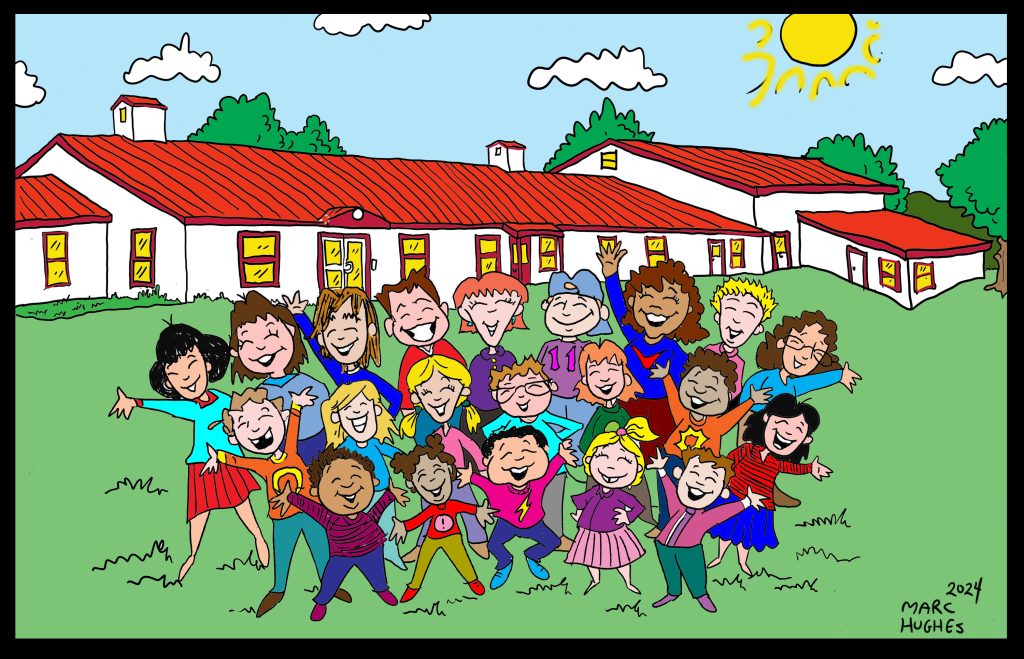 A fun school and its students.